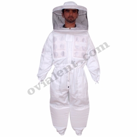 Ventilated Beekeeping Cotton Suit Round Hat style: