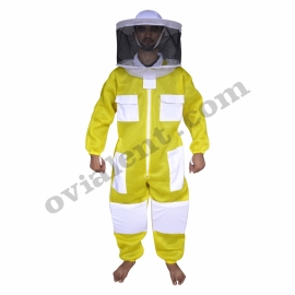 Double Layer Mesh Round Hat Suit