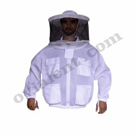 Double Layer Mesh Round Hat Jackets